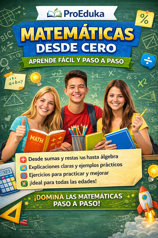 Matemáticas desde Cero: Aprende Fácil y Paso a Paso